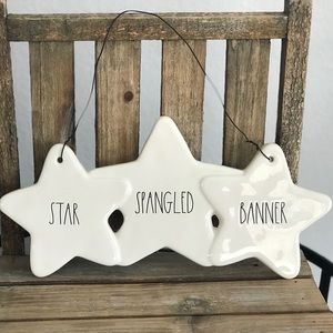 Rae Dunn STAR SPANGLED BANNER plaque